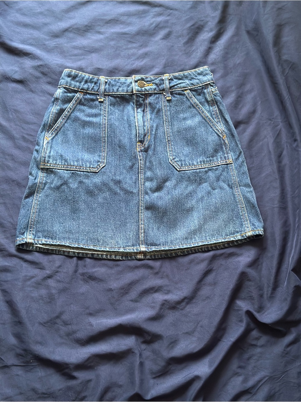 Old Navy Blue Denim Mini Skirt